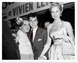 Actress Janet Leigh With Tony Curtis And Weegee Silver Halide Photo - Picture 1 of 1