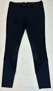 New Samshield Men’s Dark Navy Knee Grip Breeches Riding Hunting Size 42 US 32 - Picture 1 of 21