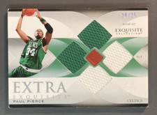 2006-07 PAUL PIERCE EXQUISITE COLLECTION EXTRA EXQUISITE QUAD JERSEYS 20/25