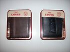 Levi's Wallet Men's BiFold Black Brown MSRP $30.00 Leather Coated Embossed 