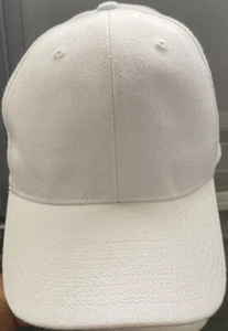 DECKY BRAND PLAIN SOLID WHITE BASEBALL STYLE CAP GORRAS SOMBREROS VEL AJUSTABLE - Imagen 1 de 5