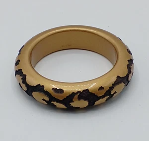 LOUIS VUITTON Brasle Leo Monogram No. M65964 Bangle Bracelet Good Authentic Wood - Picture 1 of 4