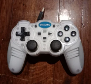 White Philips Retractable Controller w/Recoil PC Game USB Model - Picture 1 of 2