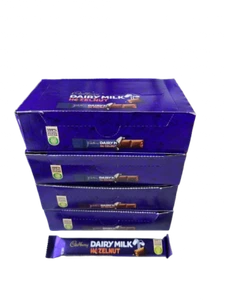 Cadbury Dairy Milk Hazelnut Bars 22g 4 Full Boxes of 12 (48 Bars) SEE DATES - Picture 1 of 3