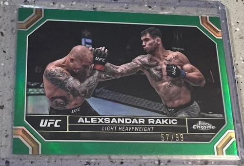 2024 Topps Chrome UFC Green /99 Alexsandar Rakic No. 11 !