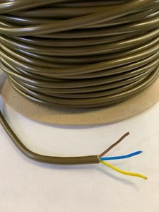 0,5mm 2183Y Gold Bronze Messing Tischlampe Flexkabel Beleuchtung 3adrig pro Meter - Bild 1 von 2