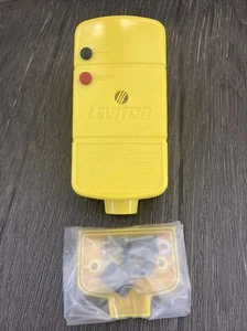 NEW OLD STOCK! LEVITON 15A 120V YELLOW RIGHT ANGLE MANUAL RESET GFCI 6594 - Picture 1 of 3