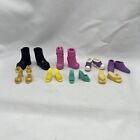 Mattel Barbie Lot Of 8 Pairs Of Retro Shoes Heels Sneakers Boots Shoes B25