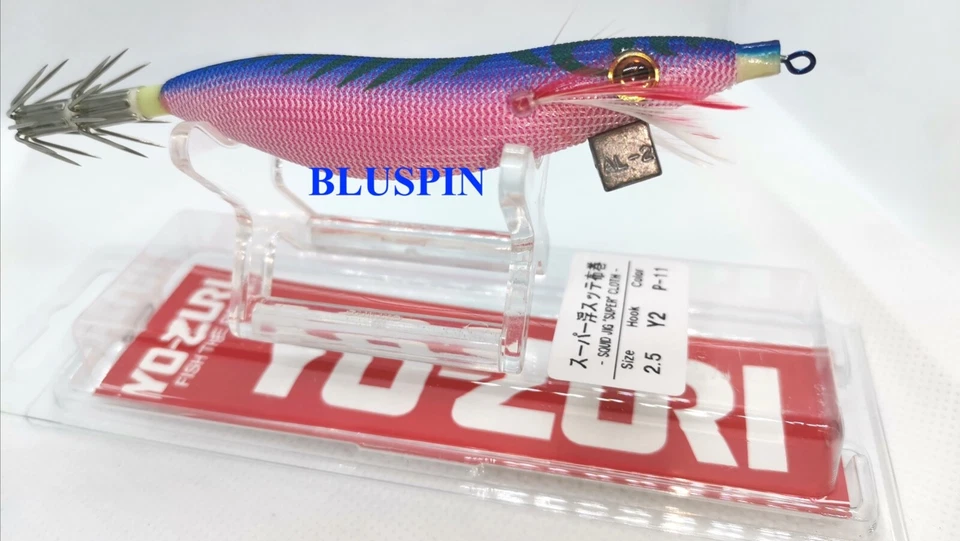YO-ZURI EGI SQUID JIG SUPER CLOTH SIZE: 2.5 - 11cm - 12gr COLOR A339 P11 BLUE R