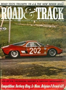 1964 Road & Track Magazine: ATS GT V-8/Nurburg Ring/Le Mans/Belgian/Triumph TR-4 - Picture 1 of 1