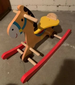 U.Leinss, Vollholz Schaukelpferd, lackiert, gebraucht, ohne Mängel, fast wie neu - Bild 1 von 4