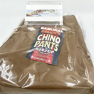 Samurai Jeans SJ42CP pantaloni chino scamosciati pesanti tinti zolfo da uomo W28-40 - Foto 1 di 12