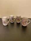 Vintage Country Cottage Coffee Cups, Goose, Cow, Kitchen, Teddy Bear