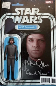 Cómic autógrafo de Julian Glover de Star Wars General Veers - genuino firmado - Imagen 1 de 2