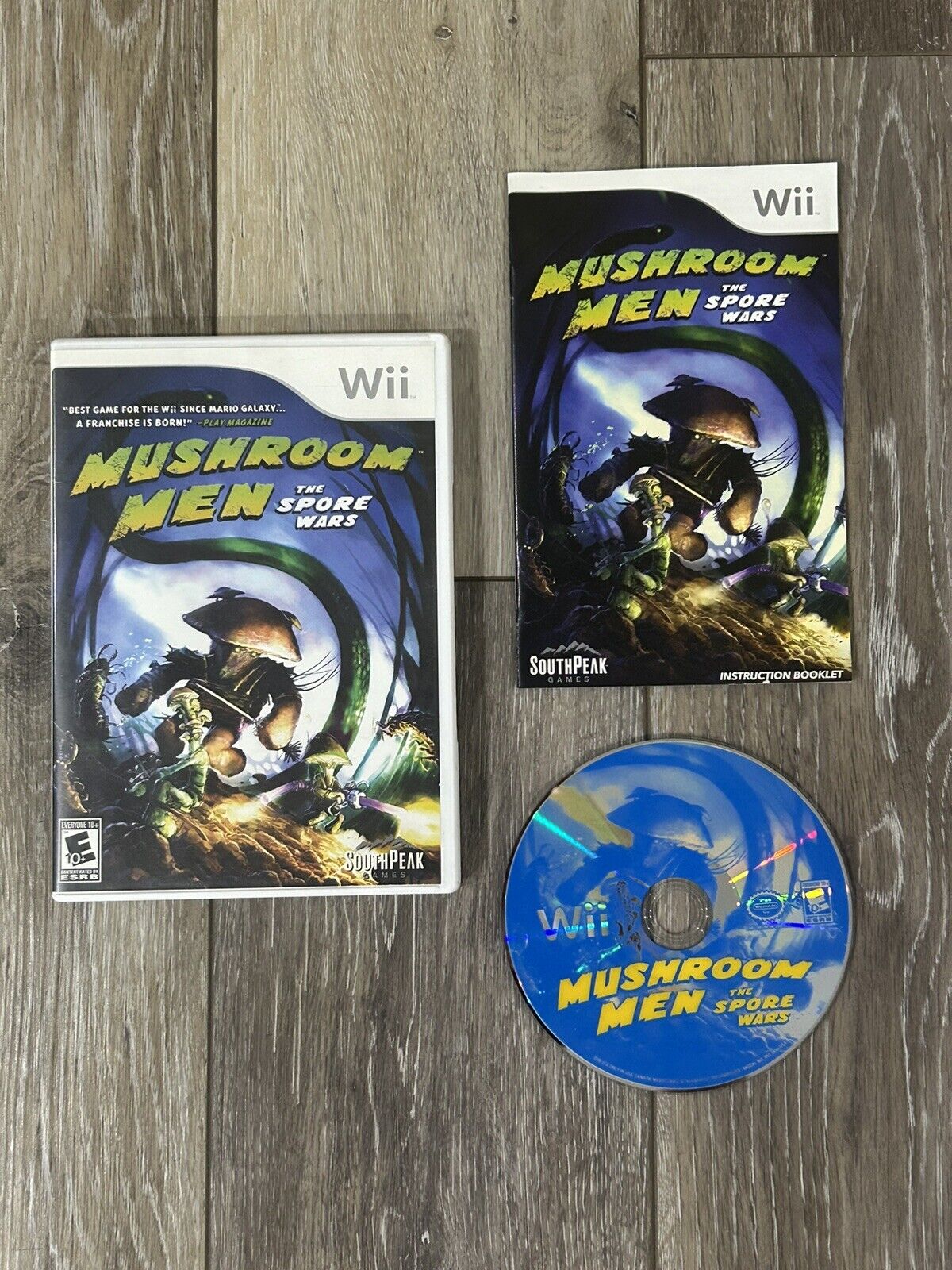 Mushroom Men: The Spore Wars (Nintendo Wii, 2008) Cib Complete