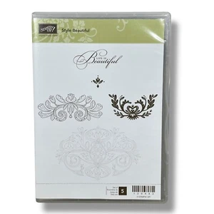 Stampin Up Style Beautiful Stamp Set Life is Beautiful Floral 5pc - Picture 1 of 2