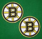 LOTS 2pcs Boston Bruins  Iron On Embroidered Badge Patch Applique 3.5"