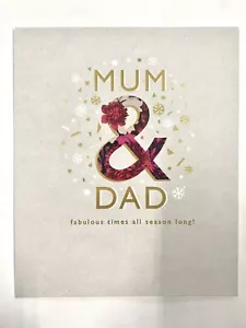 Hallmark christmas card Mum & Dad Fabulous Times All Season Long - Picture 1 of 4
