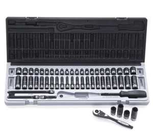 Action 53 Piece 1/4” Drive Metric and AF Deep & Std Impact Socket Set 10045302 - Picture 1 of 1