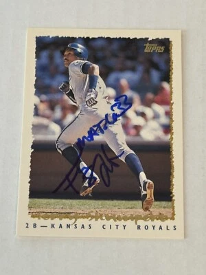 Terry Shumpert 1995 Topps Authentic Signed Autograph Auto Card Kansas City Royal - Image 1 of 3