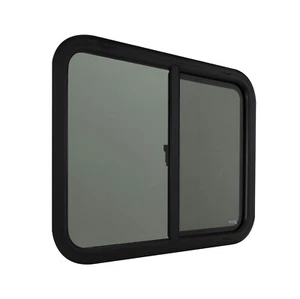 RecPro Teardrop Horizontal Slide RV Window - 30" W x 24" H | Tempered Tinted ... - Picture 1 of 9