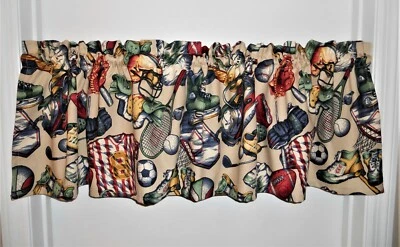 Cenefa cortina deportiva béisbol golf fútbol hockey baloncesto tenis 54x14 Foto 1 de 3