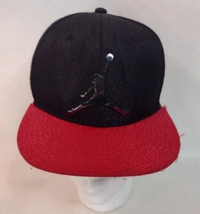 Michael Jordan 'Jumpman' Nike Jóvenes Niños Negro Rojo Gorra Sombrero Ajustable Snapback - Imagen 1 de 9