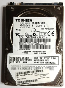RETRO Toshiba 80GB SATA 2.5-inch Laptop HDD 5400 RPM - Picture 1 of 5