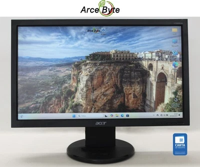 MONITOR PC ACER V193HQ 19 POLLICI WIDESCREEN 16:9 LCD NERO FATTURABILE - Immagine 1 di 4
