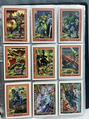 1991 Impel GI Joe SERIES 1 Complete Card Set Sleeve Binder Book 1-200 Snake Eyes - Image 1 of 4