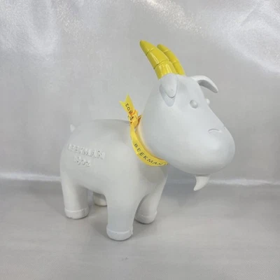 10" Beekman 1802 Goat "Goatie" Ceramic Statue Figurine Figure Promo White *RARE* - Image 1 of 4