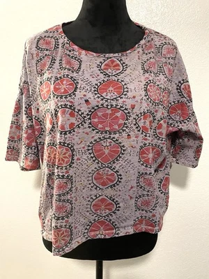 Топ квадратный Krista Larson индийский принт эластичный хлопок 52 вокруг бюста длина 21 дюйм - Изображение 1 из 4