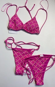 Bikini Pacific Republic 2 Unterteile in Gr. XS und M, Oberteil Gr. L NEU pink - Picture 1 of 6