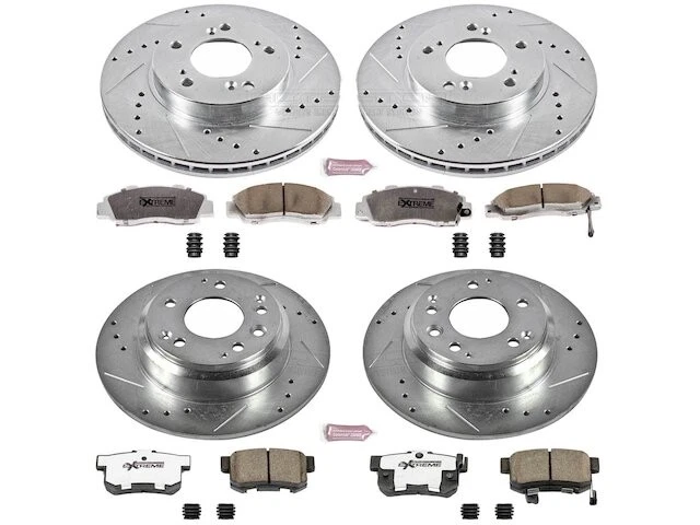 Front and Rear Brake Pad and Rotor Kit For 1996-1999 Isuzu Oasis 1997 FH389MX - Image 1 of 1