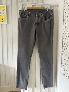 Brunello Cucinelli Mens Traditional Fit Grey Stretch Jeans UK 36 EU 50 RRP £750 - Picture 1 of 24