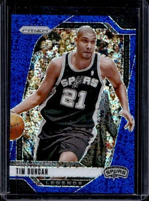 Prizm Tim Duncan Blue Sparkle #19/144 Spurs 2024-25 Foto 1 de 2