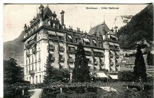 Svizzera Montreux - Hotel Nazionale 1924 Parigi Francia spedita cartolina Musy - Foto 1 di 5