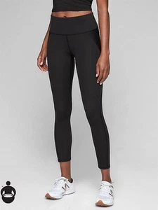Athleta Sculptek Stealth 7/8 apretado negro nuevo con etiquetas $98 M mediano - Imagen 1 de 2