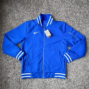 Nike Mens Size Medium Sideline Varsity Full Zip Bomber Jacket FJ9569-480 Blue - Picture 1 of 8