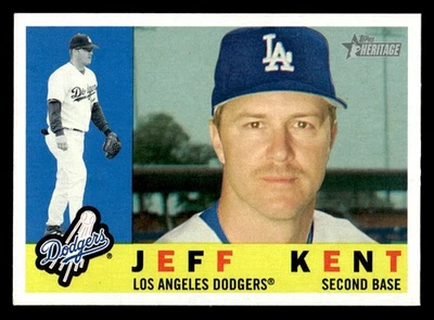 2009 Topps Heritage #155 Jeff Kent Card Los Angeles Dodgers - Изображение 1 из 2
