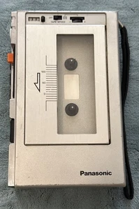 Panasonic RQ-337 Reproductor de Cassette Grabador Plateado De Colección con Estuche Original - Imagen 1 de 5