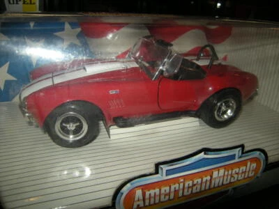 1:18 Ertl American Muscle Shelby Cobra 427 S/C rojo/rojo en embalaje original - Imagen 1 de 2