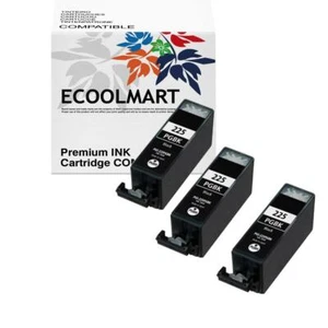 3 BLACK Ink Cartridges for PGI-225 Pixma MG6120 MG8120 MX882 Wireless - Afbeelding 1 van 3