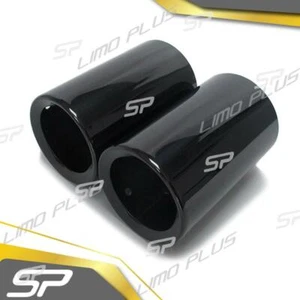 70mm Schwarz Edelstahl Endrohrblende Auspuffblenden für BMW 4er F32 F33 F36 435i - Afbeelding 1 van 12