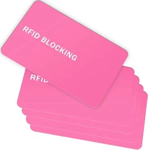 RFID Blocking Card - 5 Pack, Contactless NFC Credit Card ID Protection Safe Bank - Picture 1 of 3