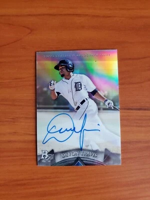 Devon Travis - 2014 Bowman Platinum Prospect Autograph ON-CARD AUTO - Image 1 of 2
