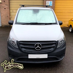 Mercedes Vito 2014+ insulated Thermal Window Screen Silver Blind full set black - Picture 1 of 10
