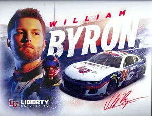 2025 WILLIAM BYRON "LIBERTY UNIVERSITY" #24 NASCAR CUP SERIES POSTCARD - Picture 1 of 1