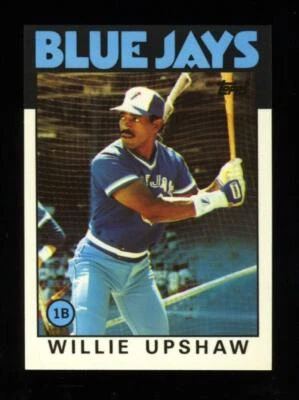 1986 Topps Tiffany #745 Willie Upshaw NM-MT Blue Jays - Image 1 of 2