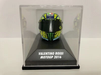 Minichamps Valentino Rossi model AGV Helmet 1/8 MOTOGP 2016 Yamaha M1 - Image 1 of 4
